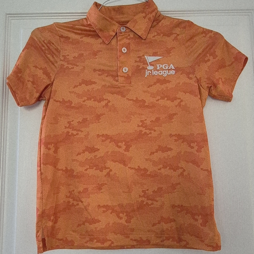 PGA Jr. League Kids' Vibrant 2 Polo Shirts - Blue And Orange